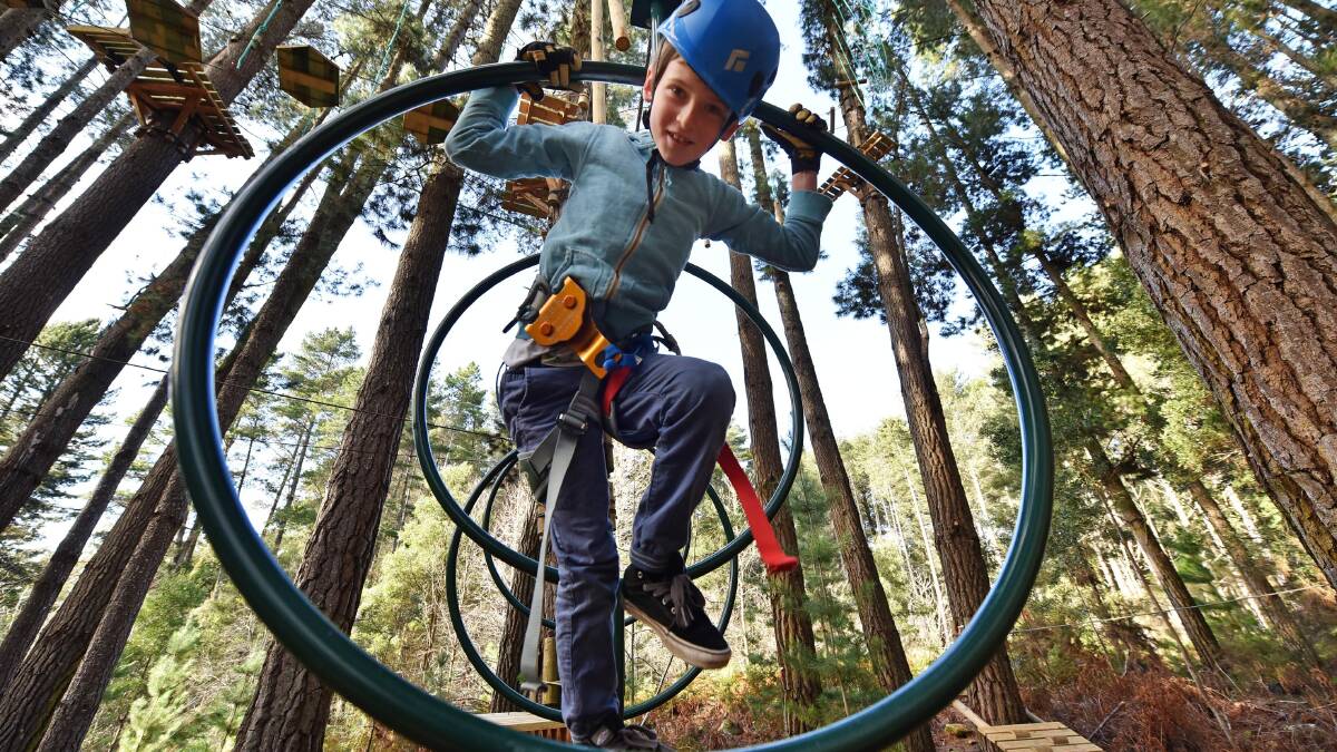 Watch your footing … life’s a real adventure at Trees Adventure. 