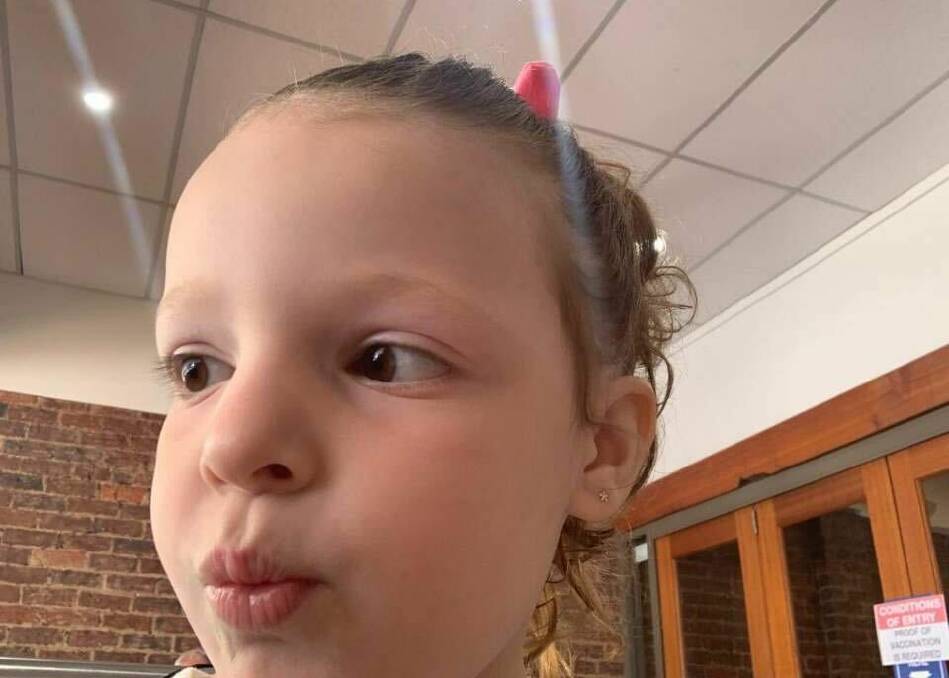 Rozalia loved taking selfies on her Mum's iPhone. Picture: Supplied 