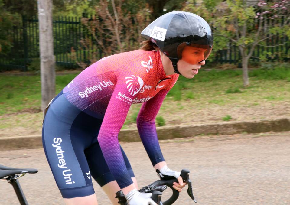 PLENTY OF TRIALS: It has been a tough eight months for talented cyclist Emily Watts, but she has returned to racing after a horror crash. Photo: CONTRIBUTED