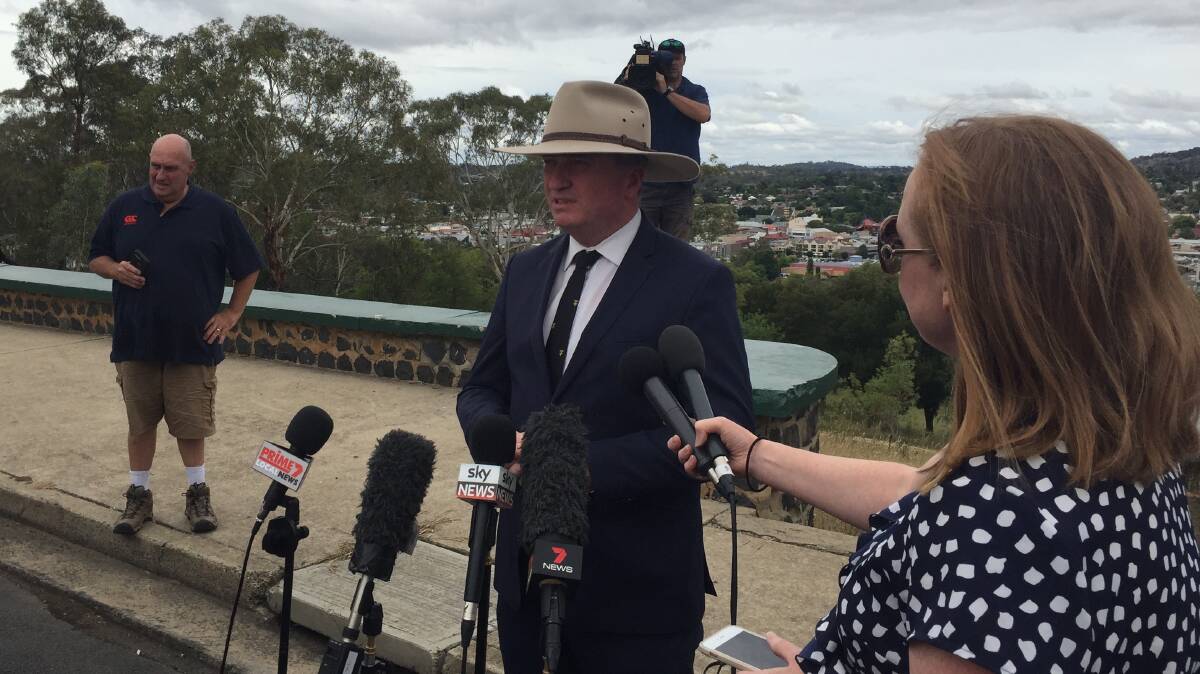 Barnaby Joyce announces his intention to step down as leader of the Nationals on Monday.