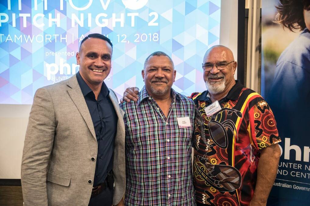 Shaun Allan with Archie Tanner and Garry Creighton, who spoke on behalf of the program as its champion, providing an independent endorsement for its benefits.