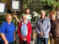 FILMING: Alma Reading (left), Lois and Frank McGuiness from the Tenterfield Railway Museum with Austin (rear) and Trevor (right) from Dog Whistle Creative. Picture: Supplied