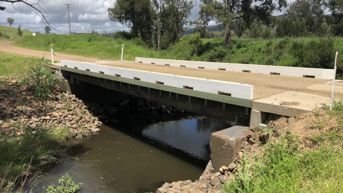This Beaury Creek Road bridge is among 25 upgraded to carry heavier loads.