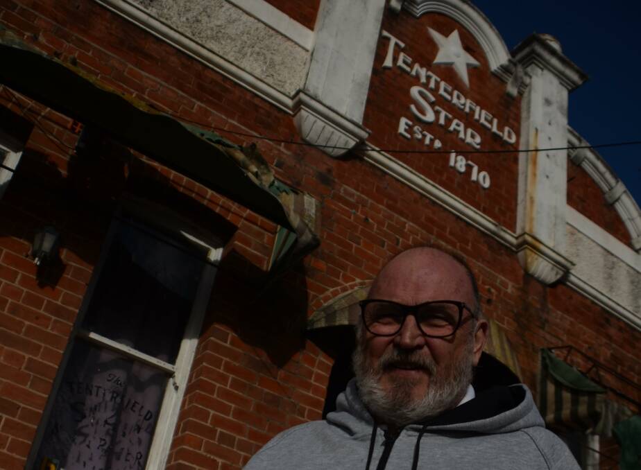 HERITAGE: Greg Sauer, chairman of the Tenterfield National Monument Association, outside the old Tenterfield Star building at 325 Rouse Street, which will have its old verandah restored. Picture: Laurie Bullock