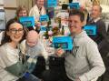 TRIUMPH: The winning table from Tenterfield High School at the Rotary trivia night. Pictures: Supplied
