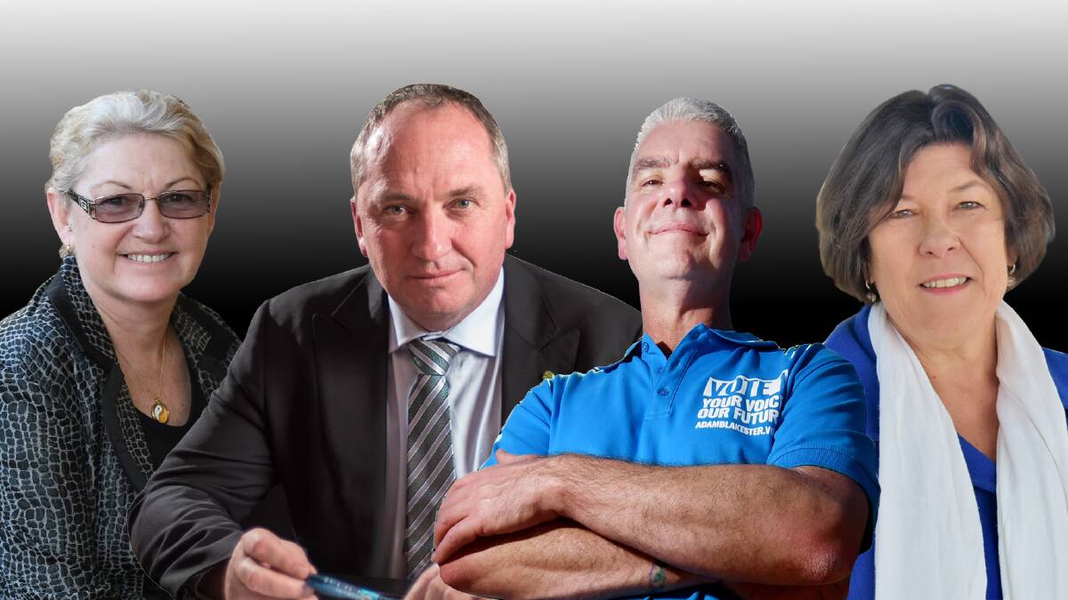YOUR CANDIDATES: United Australia Party's Cindy Duncan, MP Barnaby Joyce, independent Adam Blakester and Labor's Yvonne Langenberg.