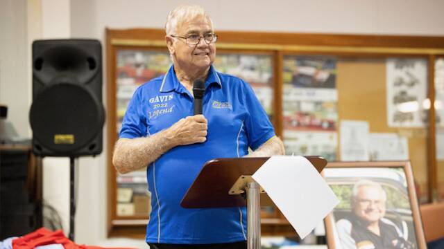 HONOUR: Gavin Hillier at Thursday evening's induction as Oracles of the Bush legend at the transport museum. Picture: Brody Grogan
