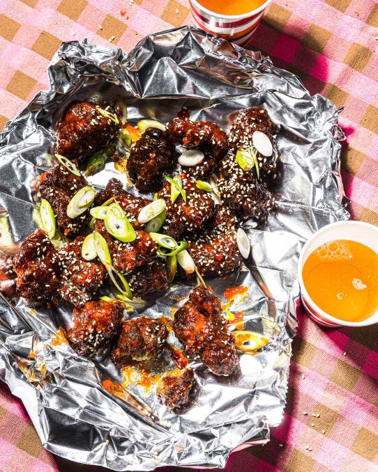 Korean spicy fried "chicken". Picture: Pete Dillon