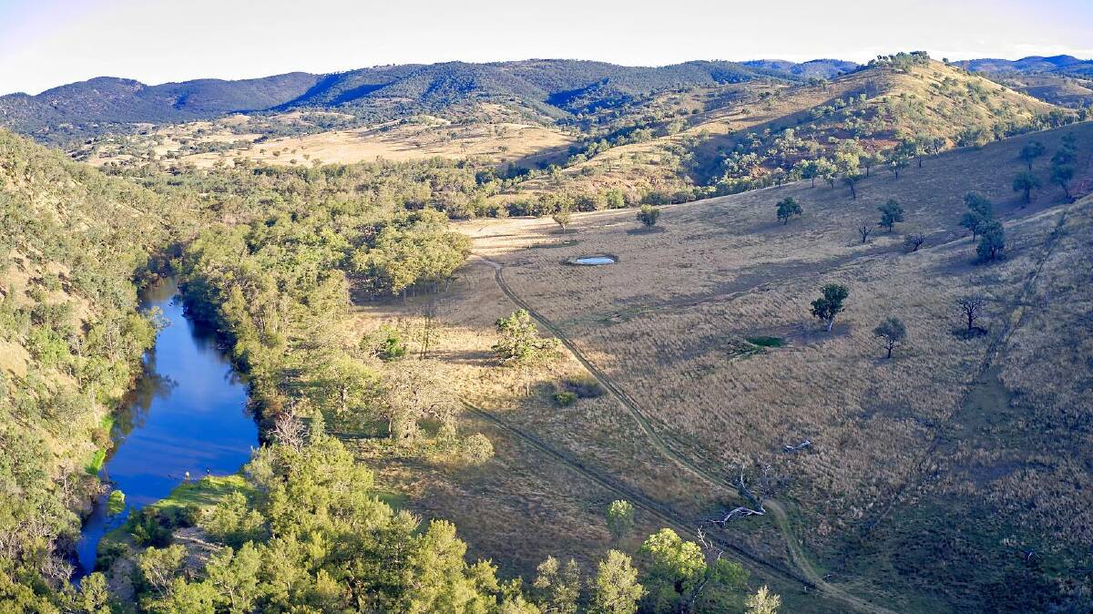 Dam valley: The Mole River looking upstream from Ringtree and Braeside' to Alister, where more than 800 ha of productive land and native vegetation is proposed to be flooded by the dam. Photo: Bruce Norris.
