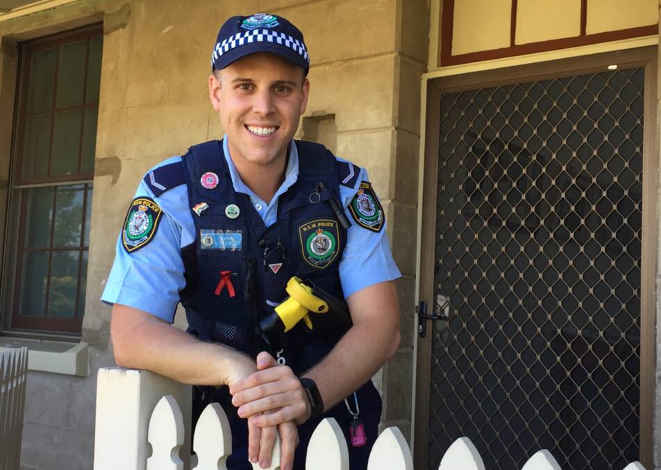 Senior Constable Jarryd De Castro wants to get involved in the community.