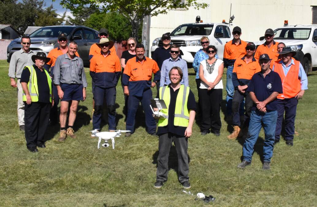 Council staff joined John and Thomas Morrison of Morrison Aerial Robotics and consultant Martin Bass for drone play.