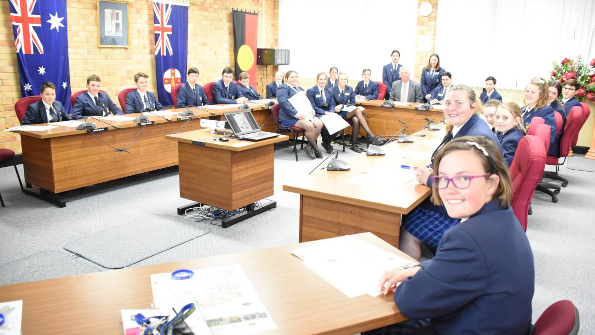 Tenterfield High School Student Representative Council members took over Council Chambers last week, with the formation of a Youth Advisory Council high on the agenda.