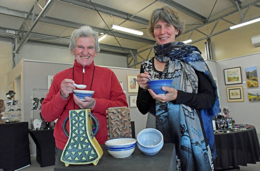 Tenterfield-based Stanthorpe Pottery Club members John Donnelly and Janet White will have pieces in the exhibition, where the soup will be served on opening night in handcrafted soup bowls.