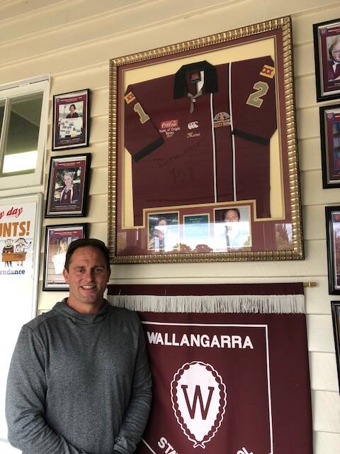 Former NRL star Billy Moore returned to his old stomping ground, telling students they can still achieve their goals despite coming from a small community..
