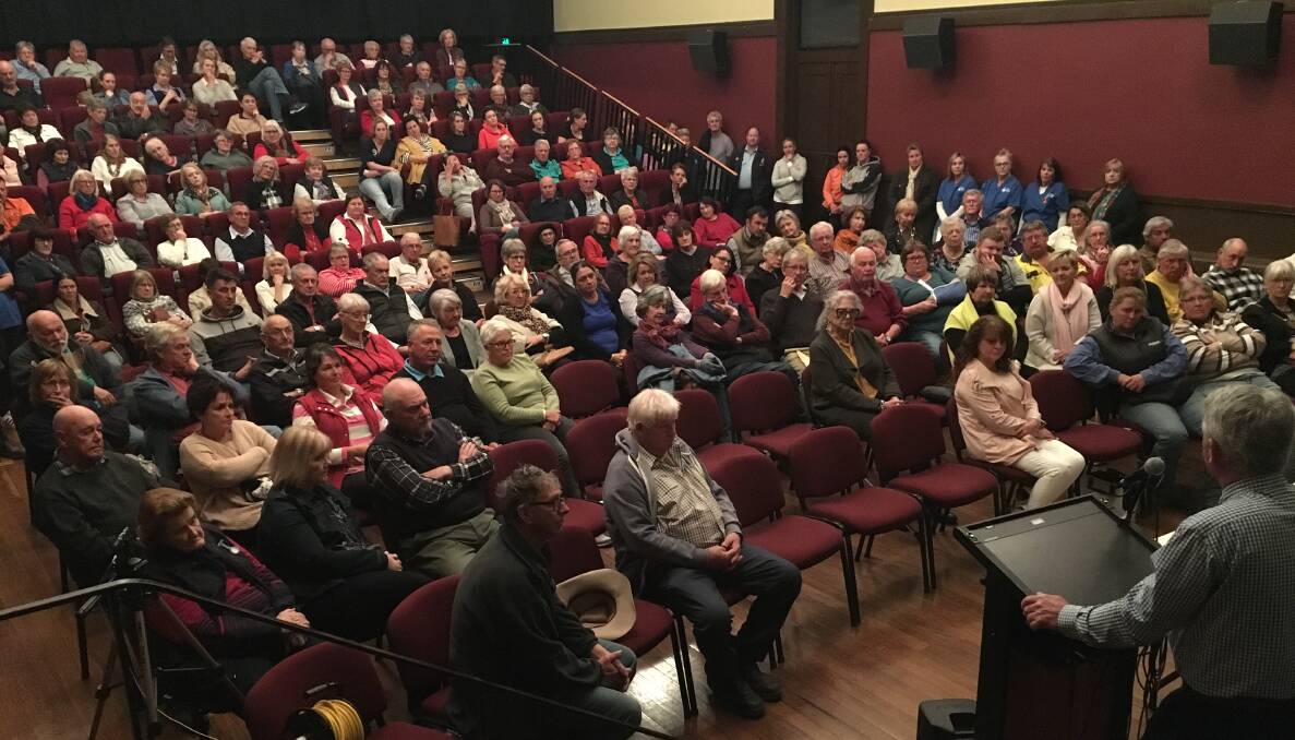 They were standing in the aisles at the Community Health Forum on Friday night.