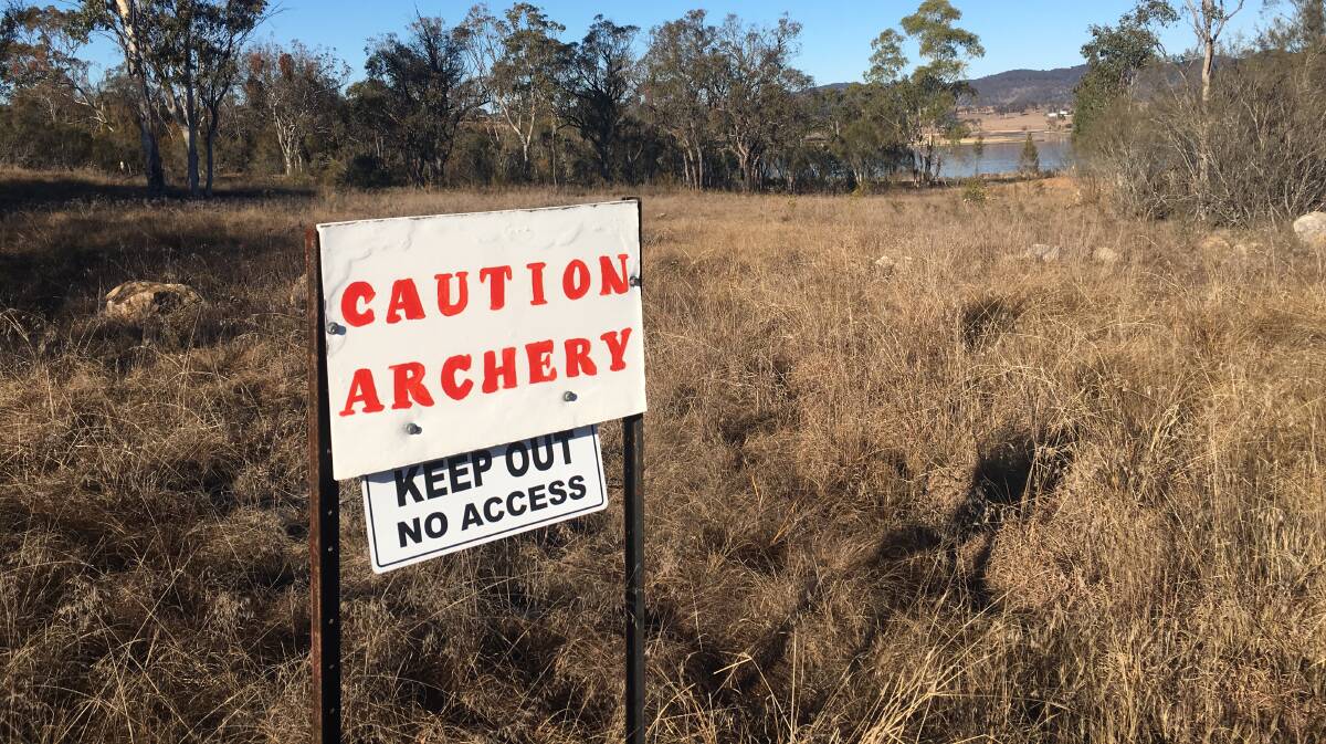 A site just east of Tenterfield Dam on the archery grounds may prove the most economical bore site.