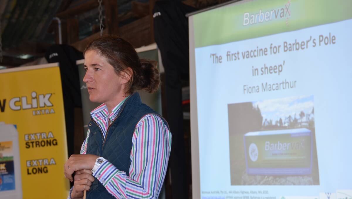 Fiona Macarthur described effective ways to incorporate Barbervax vaccine into the sheep production cycle.