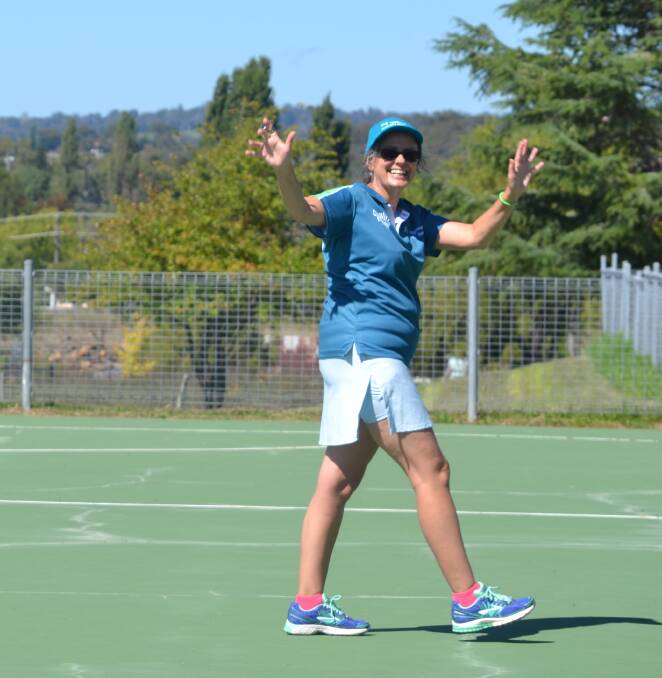 TIME OFF: Danielle Kelly scored some time off work to umpire at the gala day, courtesy of her employer Regional Australia Bank's community partnership program.
