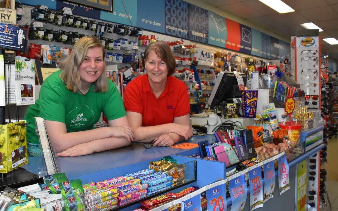 Chelsea can often be found helping out mum Trish at Sullivan's Newsagency.