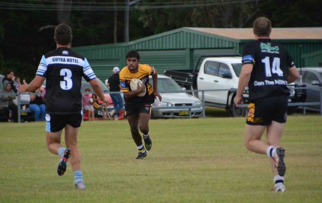 Charlie Duroux (pictured on home ground against Guyra) scored two tries and five conversions in an away game against Ashford on Saturday.