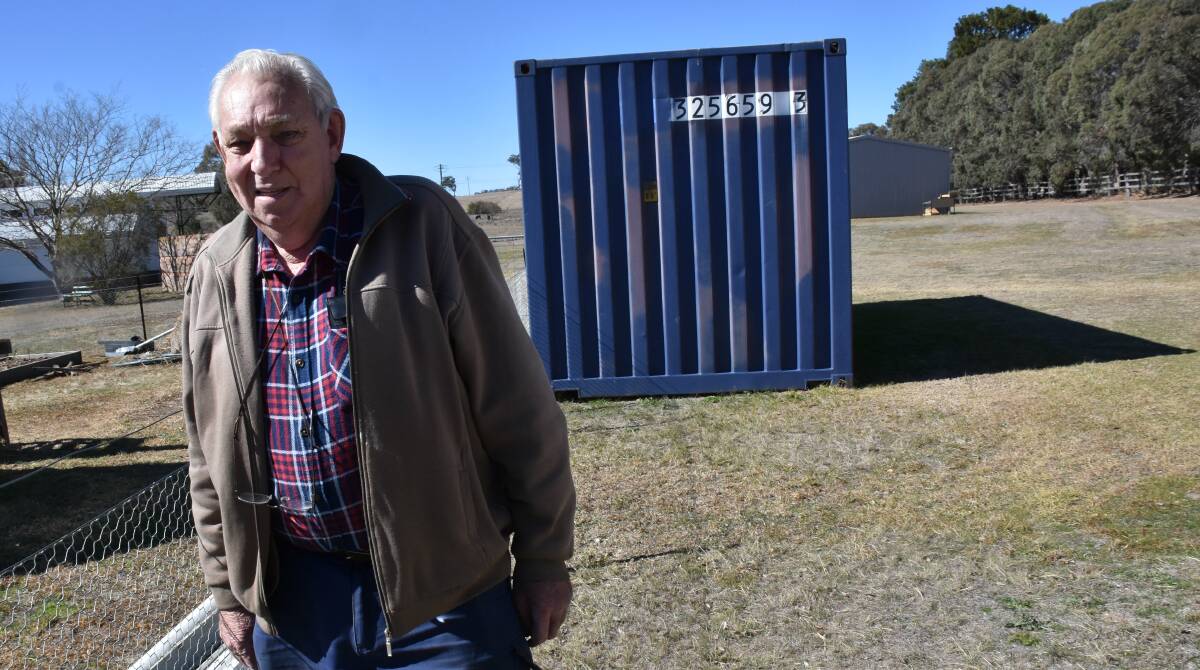 Men's Shed president Rex Holley said he nearly cried when offered two big water tanks to compensate for the stolen ones.