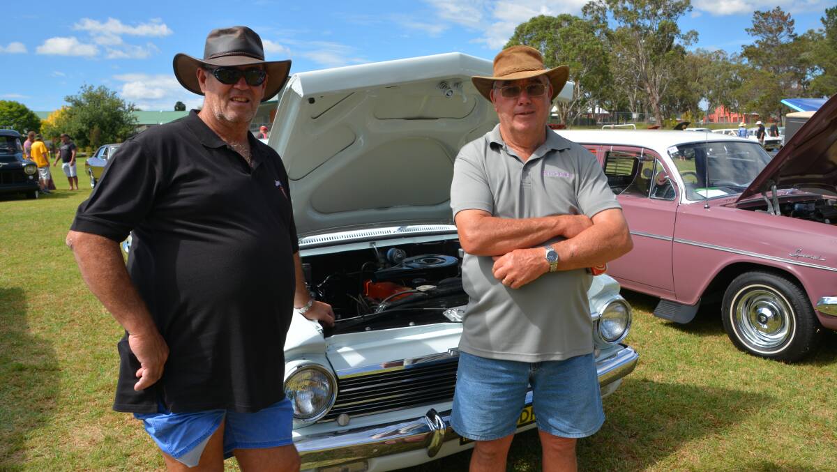 Denis Hyde and Warren Scott at last year's show-and-shine.