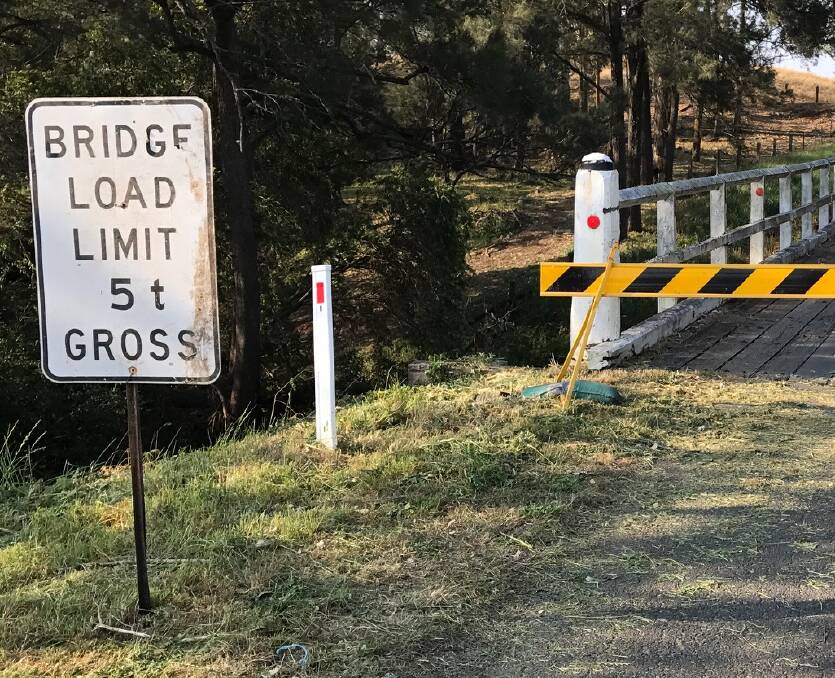 Loads limits on local bridges, like this one on the Beaury Creek bridge, are set to become more common.