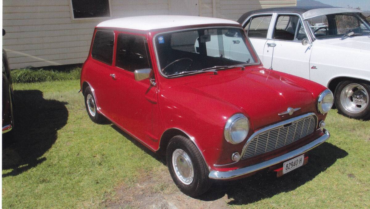 David Turner and Sandra Bush's 1962 Morris Mini 850 1a was one of the first in the district, since being restored by Mini expert Ron Williams.