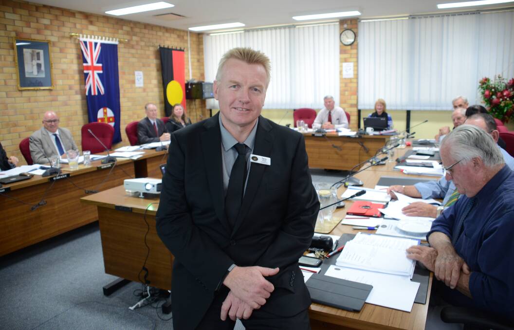 Tenterfield Shire Council's new CEO Terry Dodds attended his first monthly council meeting on October 25. Photo by Donna Ward.