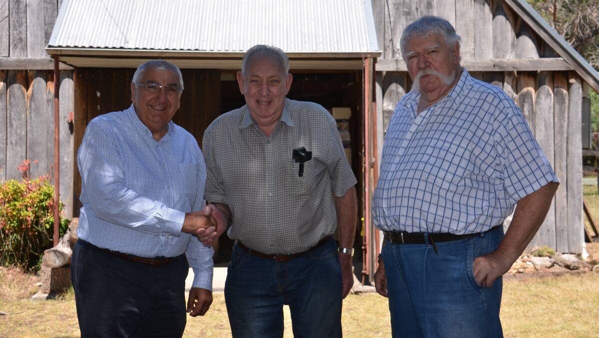 Tenterfield Men's Shed, represented by Rex Holley and Ian Docherty, received $27,000 towards an additional shed.