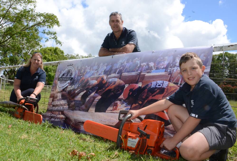 Katrina, Jason and Christopher Chisholm are the reason the 2018 National Chainsaw Racing Titles are coming to the Tenterfield Show.