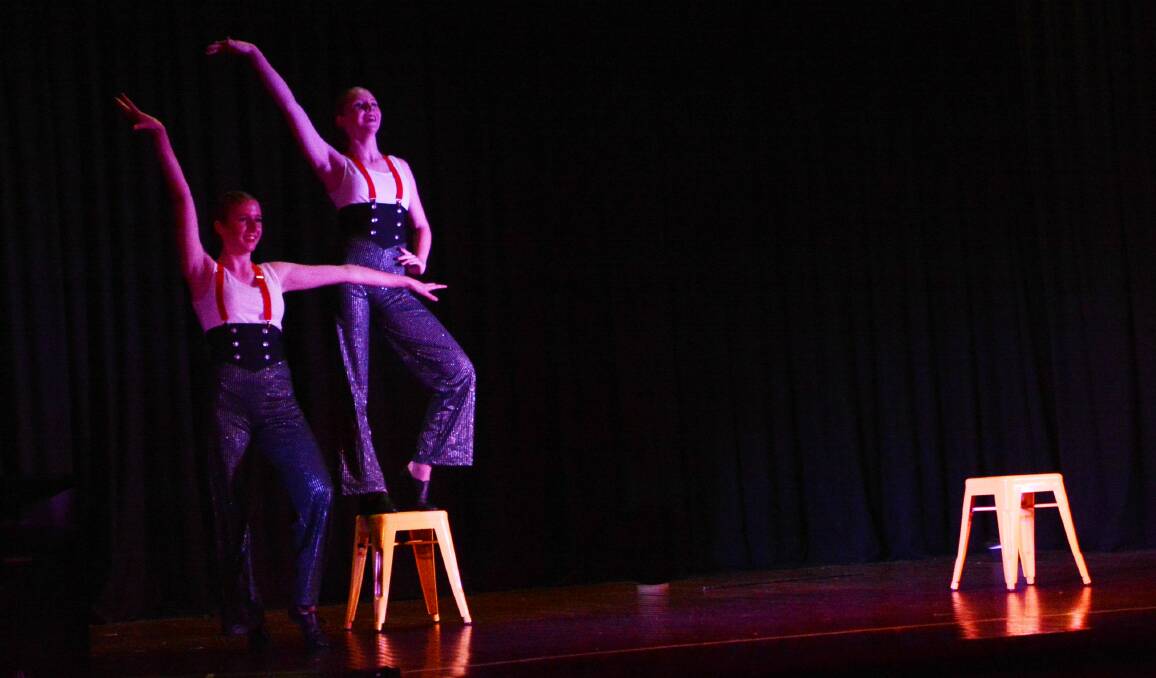 Brianna Chawner and Tallulah Adames of Live Dream Dance demonstrate their creativity.