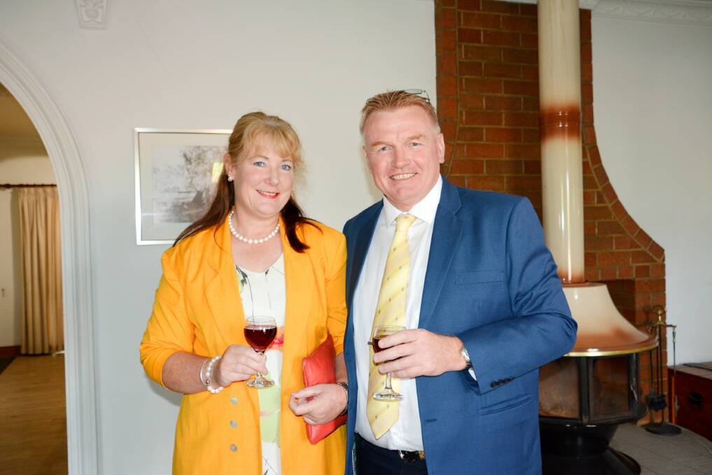 Newly-engaged Fiona Henderson and Terry Dodds, pictured at the Show Dinner.