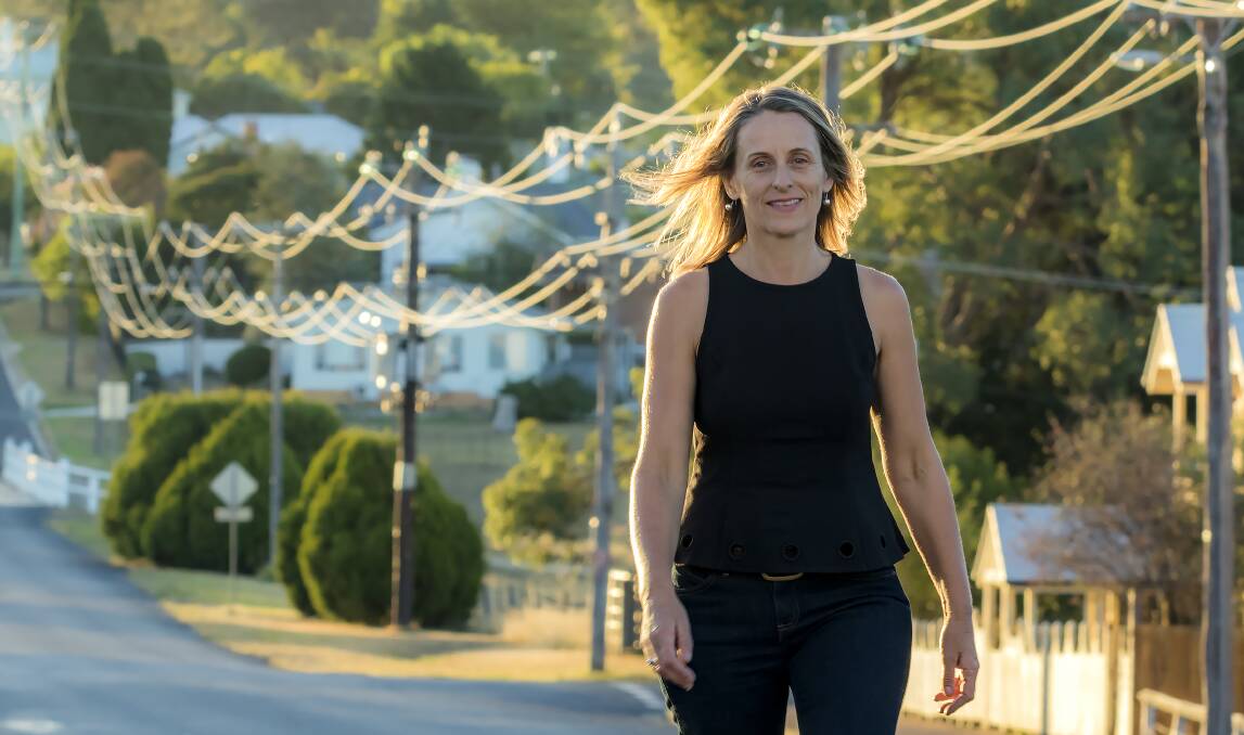 Greens energy spokesperson and candidate for Lismore electorate Sue Higginson want to see fewer power lines in Tenterfield and more solar panels. Photo by Tony Grant.