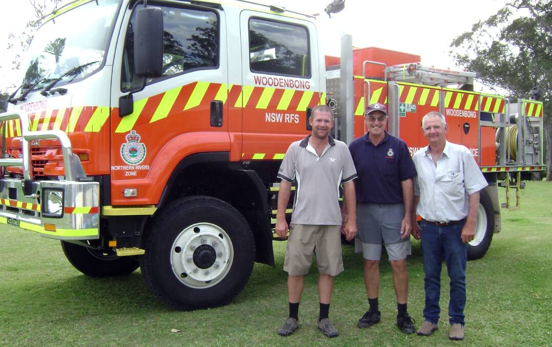 Woodenbong Firies Fundraiser Ambrose winners Daniel Clements, Peter Taylor and Terry Clements.