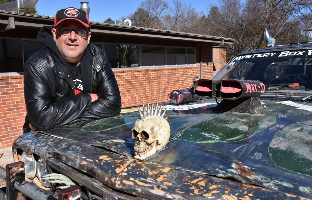 Mundy Sattalo is a fan of the original Mad Max movie, and his Mystery Box Rally car is an homage to the film.