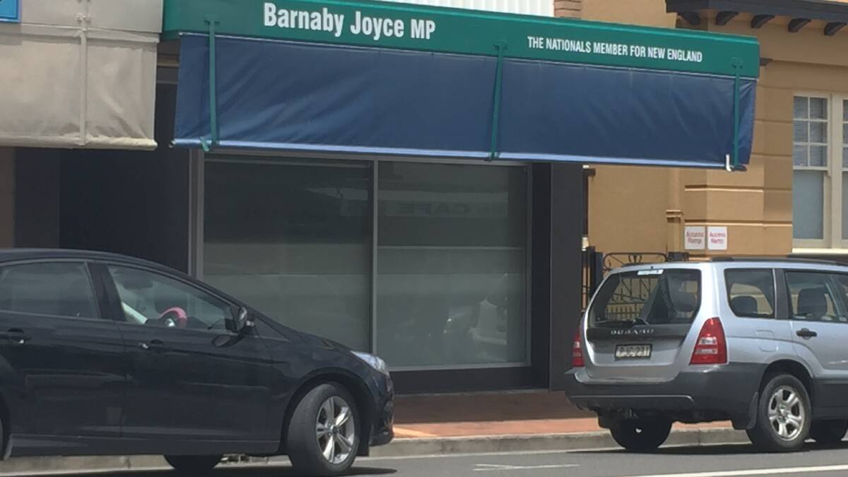 There will be no changes at Barnaby Joyce's Tenterfield office, despite his move from deputy prime minister to the backbench.