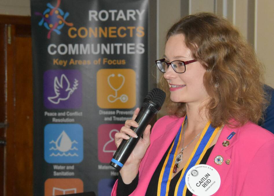 Incoming club president Caitlin Reid has a special community project and the establishment of a Rotoract Club in her sights.