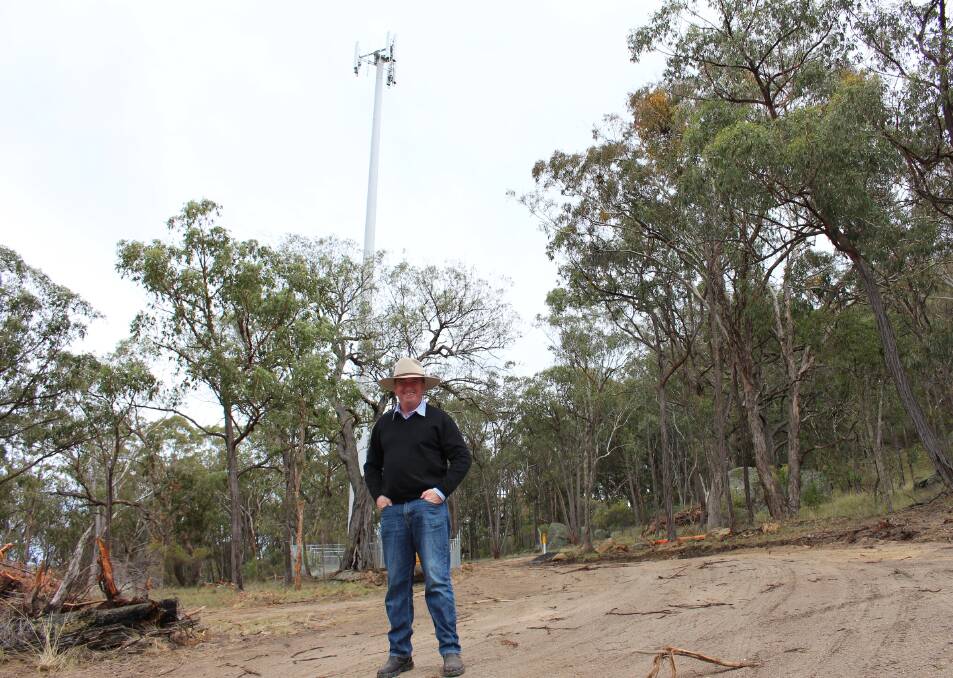 MP Barnaby Joyce is hoping to unveil more mobile base stations to eradicate black spots in his electorate.