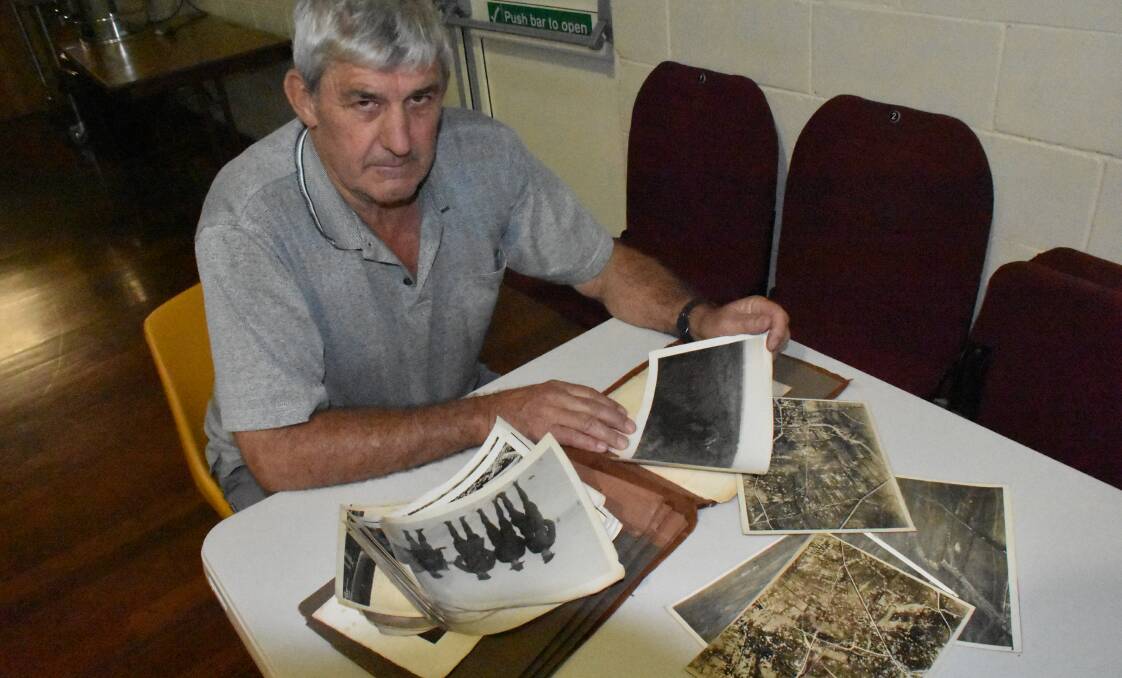 The Braham family donated an album of hundreds of photographs from the WW1 service of Roger Braham's uncle. RSL member Ray Holmes looks through them.