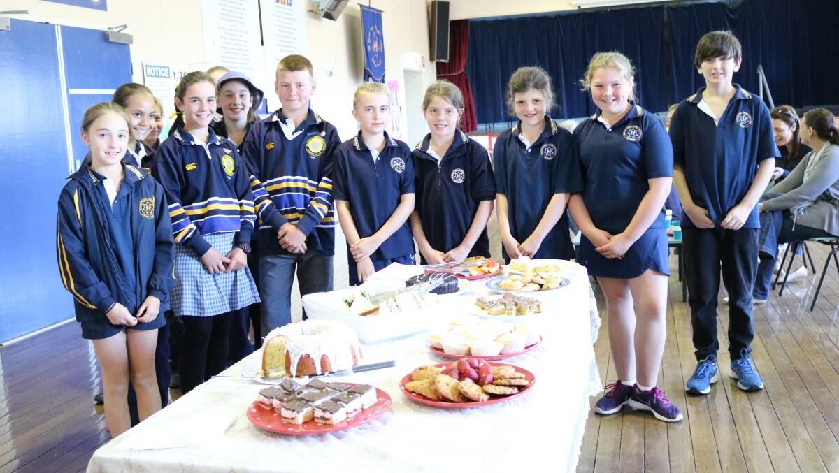 School leaders and Year 5/6 students provided a fine spread for the inaugural teachers' morning tea.
