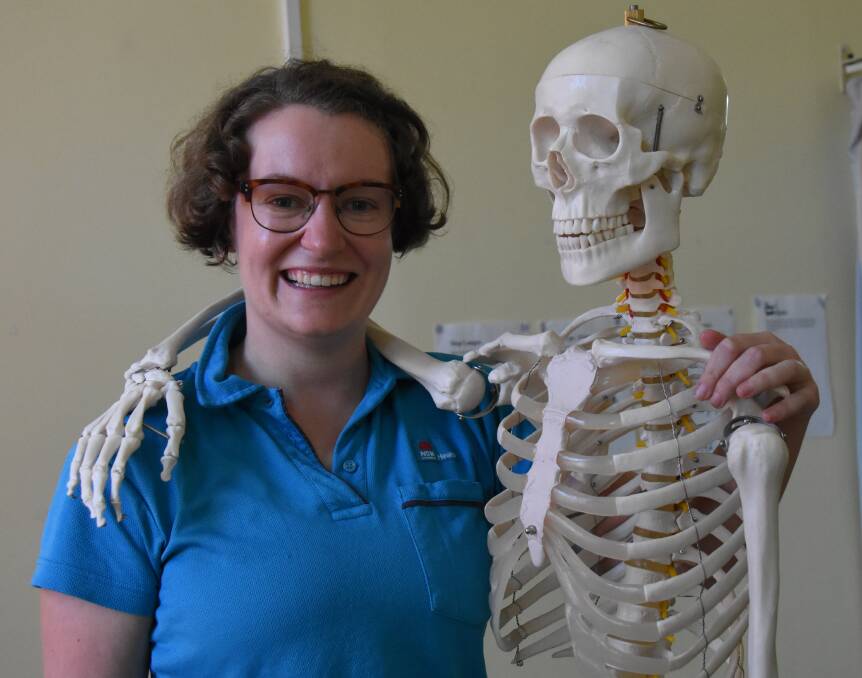 Tenterfield Hospital's new physio Megan Rivett and her mate Professor Barry Bones have been together five years, but she's hoping to flesh out relationships in her new community.