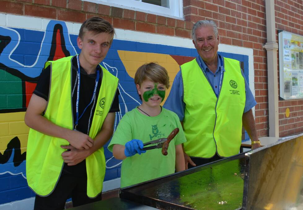 Rotary Club of Tenterfield's Aaron Blacker and Ralph Manser also helped Archie out on the day.