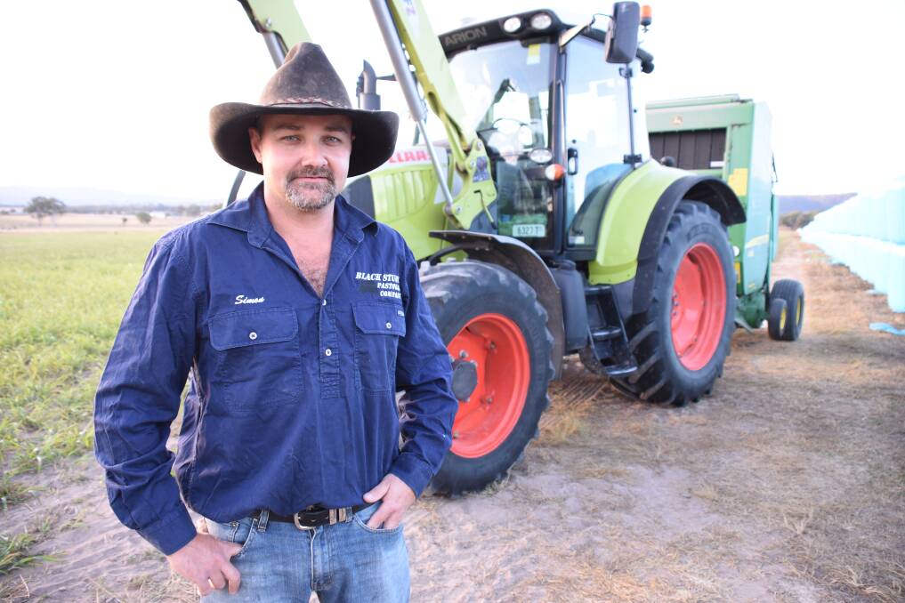 Contractor Simon McConville has limited forage sorghum to sell and cropping work is rain-dependent.