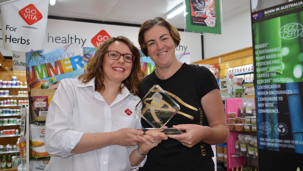 Go Vita Tenterfield's Rebecca Everett and Felicia Cowin have a new trophy to add to the collection.