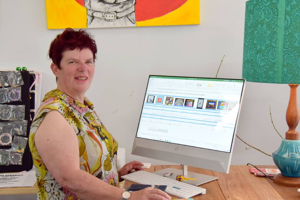 Make It Tenterfield's Ruth Rutherford is busy compiling a database of auction items for bidders to peruse.