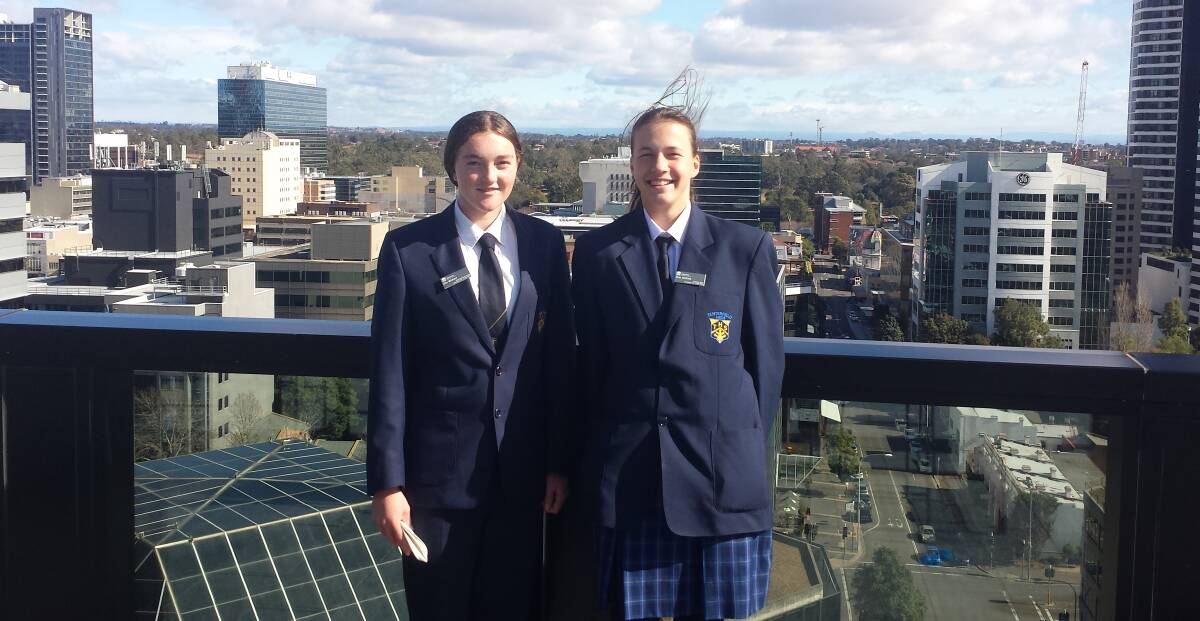 Tenterfield High students Ella Wishart and Zoe Jenkins have a new-found appreciation for how the Education Department works.