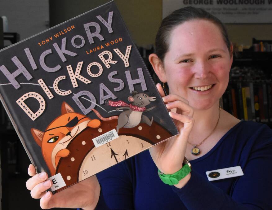 Tenterfield Library's Skye Stapleton is gearing up to read 'Hickory, Dickory, Dash' at 11am on Wednesday along with thousands of others for National Simultaneous Storytime.