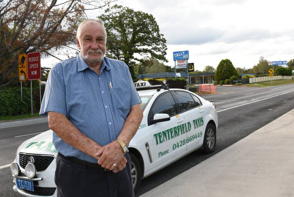 Ray Warn on the road for Tenterfield Taxis, which has expanded its services to cater for COVID-19 world.