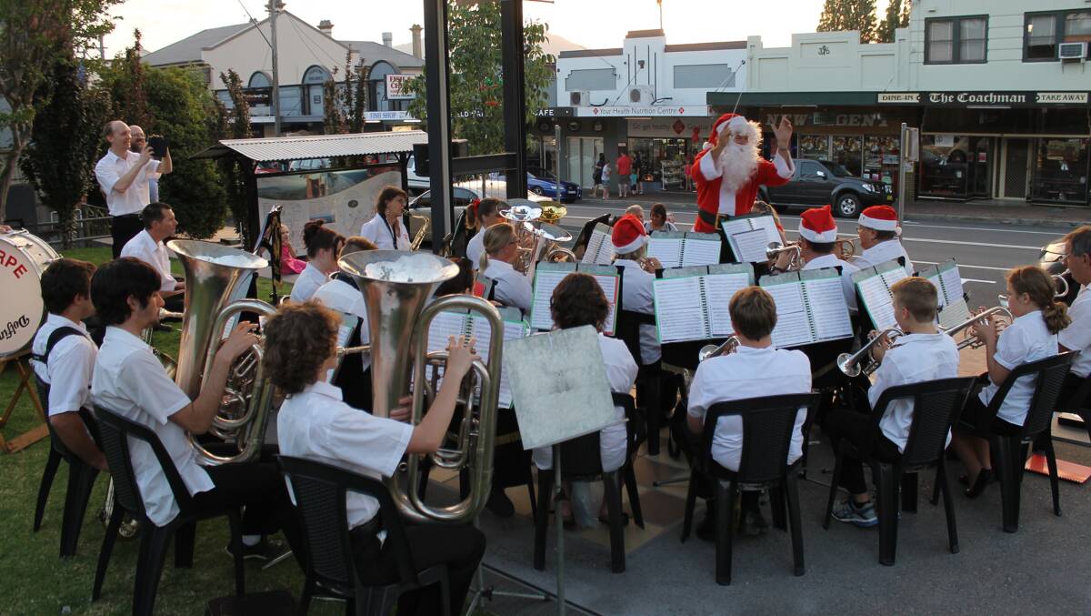 The Stanthorpe Brass Band (and Santa) will be at it again on Thursday night in Tenterfield's CBD, entertaining shoppers while they stock up on gifts.